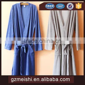 Luxury 5 Star Hotel Velvet Printed Bath Robe thumbnail-1