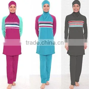 Woman Colorful Muslim Islamic Hijab Swimwear thumbnail-1