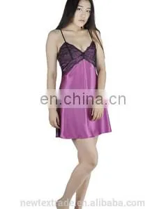 Sexy Peach Chemise Sleepwear /Long Camisole thumbnail-1