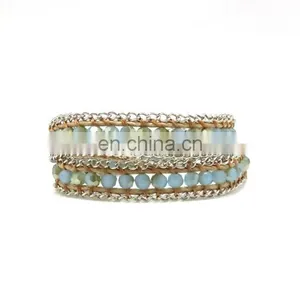 Handmade Bracelet Opalesque Beaded Wrap Bracelet thumbnail-1