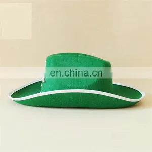 Adult Green Party Cowboy Man Felt Hat thumbnail-2