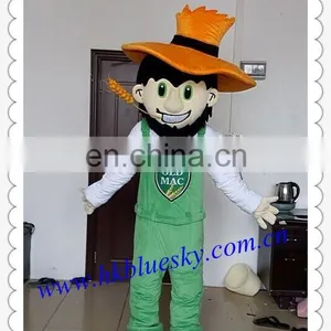 2014 Custom Farmer Mascot Costume for Sale thumbnail-1