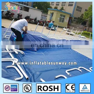 Hot Sale and Good Summer Family Big Portable Pvc and Steel Swimming Pool thumbnail-3
