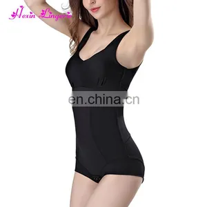 Black Wide Shoulder Straps Shapewear Bodysuit thumbnail-4