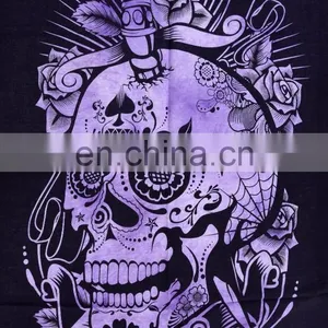 Indian 2017 Tapestry Throw Cotton Wall Decor Skull Yoga Mat Meditation Wall Hanging thumbnail-2