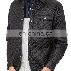 Wholesale Quilted Jackets - Quilted Leather Biker Jacket thumbnail-1