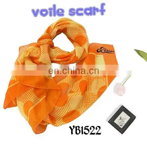 Voile Soft Scarf Fashion Woman New Start Design Printing Factory Make Hot Sell to European thumbnail-3