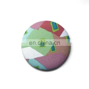 Custom Chic Floral Fabric Covered Cosmetic Mirror for Lady thumbnail-4