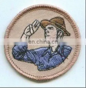 2015 Custom High Quality 3D Character Embroidery Patch for Clothes, no Minimum Order Embroidered Badge Iron on thumbnail-1