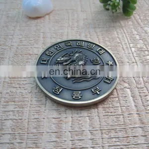 Antique Silver With Dragon Logo Custom Made Silver Coins thumbnail-1