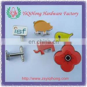 Cute Animal Metal Silver Cufflink thumbnail-1