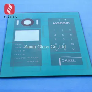 Custom 4mm Silk Screen Tempered Glass Panel for Door Card Access System thumbnail-1