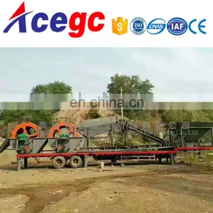 Big Capacity 100-300tph Mobile/movable/portable Sand Washing Plant thumbnail-2