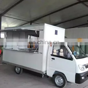 Chinese Price Mobile Tricycle Food Cart for Sale, Commercial Fast Food Van for Sale Hot Dog Carts Food thumbnail-1