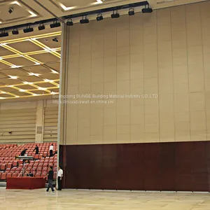 Fabric Soundproof Aluminum Track Channel Folding Movable Operable Partition Walls thumbnail-3