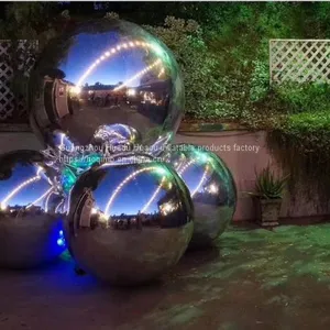 Large Mirror Balls Floating Mirror Ball Inflatable Silver Reflective Balloon For Advertising thumbnail-4