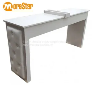 Simple Modern Luxury Design With White Marble Professional Nail Manicure Table thumbnail-3