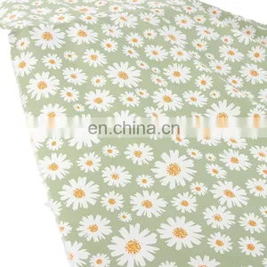 Soft Small Daisy Fabric 100D Four Side Elastic Digital Printed Fabric Chrysanthemum Top Women's Dress Fabric 120Gsm thumbnail-1