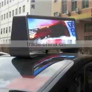 Wifi 3G USB RJ45 Slim Wireless Programmable p5 Led Taxi Top Advertising Signs thumbnail-2