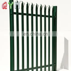 China Products High Quality Polymer Coated Vinyl Wrought Iron Palisade Fence thumbnail-1