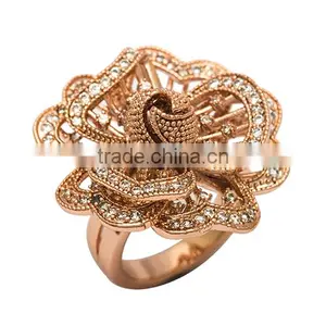 Neoglory Auden Rhinestone Copper Plated Adjusted Butterfly Finger Rings New Jewelry Accessories Gifts for Girls New Hot thumbnail-1