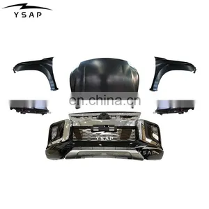 High Quality Auto Parts Accessories Facelift Body Kit Bumper Head Lamp Grille for 16-19 Pajero Sport Upgrade to 2020 Kit Montero thumbnail-1