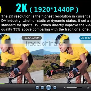 1920x1440P@30fps 2K Waterproof WIFI Sport Camera X5 With 170 Degree Wide Angle, Slow Motion/Time Lapse & RF Remote Control thumbnail-2