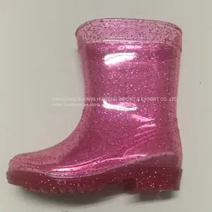 Colourful Transparent Kid Boots,2027 Child Boots,Cheap Transparent Children PVC Boots,Chian Boot thumbnail-2