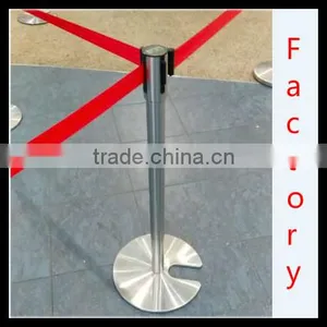Silver Stainless Steels Crowd Control Barrier-Retractable Belt Barrier-queue Rope Barrier thumbnail-1