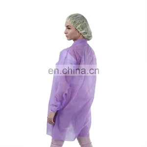Breathable Comfortable Nonwoven Disposable Laboratory Coats thumbnail-4