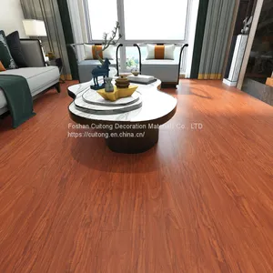 SPC Floor Lock Floor Stone Plastic Floor Imitation Wood Grain Interior Floor Decoration thumbnail-4