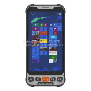 Cheapest 5.5 Inch WIN10 4+64GB Z8350 USB3.0 1920*1080 Rugged Handheld Computer Smart Hand Terminal PDA NFC 2D UHF RFID Scanner thumbnail-2