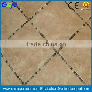 Popular Beige Marble Shiny Flooring Tile thumbnail-1
