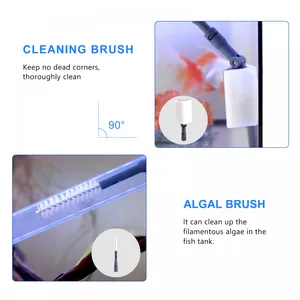Boxtech Fish Tank Cleaner 6 in 1 Kit,Adjustable Long Handle Aquarium Cleaning Tool Set thumbnail-3