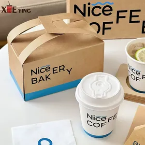 Custom Paper Fast Food Fried Chicken Take Out Burger Boxes Cardboard French Fries Fried Chicken Wing Paper Packaging Box Design thumbnail-1