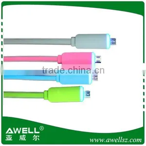 LED Usb Cable for Micro Mobile Phone,can Sync Data Transfer thumbnail-1