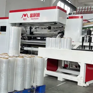 Four Shafs Rewinder High Capacity Energy Saving FLY 1500MM PE Stretch Film Machine Stretch Wrap Film Machine thumbnail-2