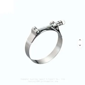 T-Shaped Clamp Adjustable 201/304 Stainless Steel Oil Pipe Water Pipe Clamp thumbnail-2