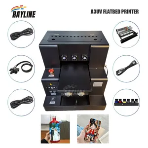 High Speed A3 Uv Printing Machine For Glass Bottle Mug Phone Case Flatbed UV Printer thumbnail-3