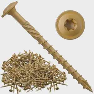 China Manufacturer Yellow Zinc Plated Particle Board Chipboard Screws Full Thread Pozi PZ Drive No Snapping Free Samples Full Sizes Available thumbnail-4