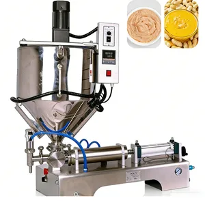 Semi-Automatic Heating & Mixing Horizontal Pneumatic Paste Filling Machine for Viscous Paste thumbnail-3