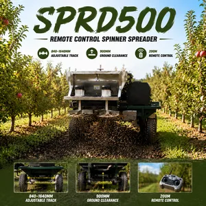 Spinner Spreader Heavy Duty Agricultural Conveyor Spreader for Compost Organic Fertilizer and Lime thumbnail-1