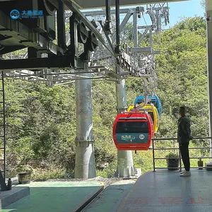Dq Tourism Ropeway Cable Car Aerial Tramway Cabin Low-Noise Chairlift Weatherproof Seats Alpine Regions Speed Cableway System thumbnail-4