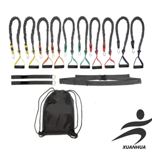 Anchor Shoulder Performance Training System. Resistance Cords With Handles and Dynamic Workout Guide. Exercise Bands With Nylon Sleeves thumbnail-1