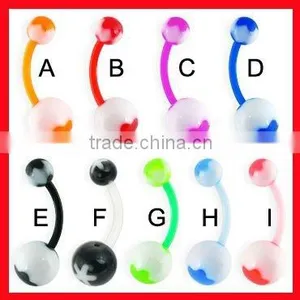 Fashion Piercing Body Jewelry uv Navel Ring thumbnail-1