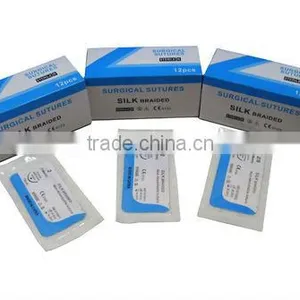 SILK BRAIDED , SYNTHETIC NON-ABSORBABLE SUTURE , CE thumbnail-1