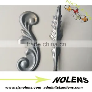 Decorative Wrought Iron Stamping Ornaments /new Type Wrought Iron Gate Ornament Cast Stamping Flower and Leaf thumbnail-1
