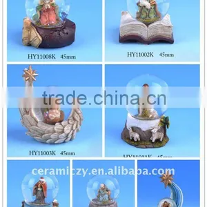 Polyresin Waterglobe Nativity Set Assorted thumbnail-1