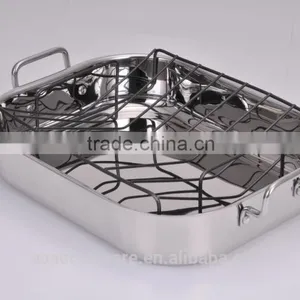 Stainless Steel Oval Roaster / Hard Anodized Roaster thumbnail-5