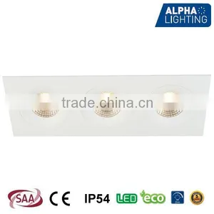 IP54 High Quality 3*8W Fixed Square Dimmable Anti-glare Cob Downlight thumbnail-1
